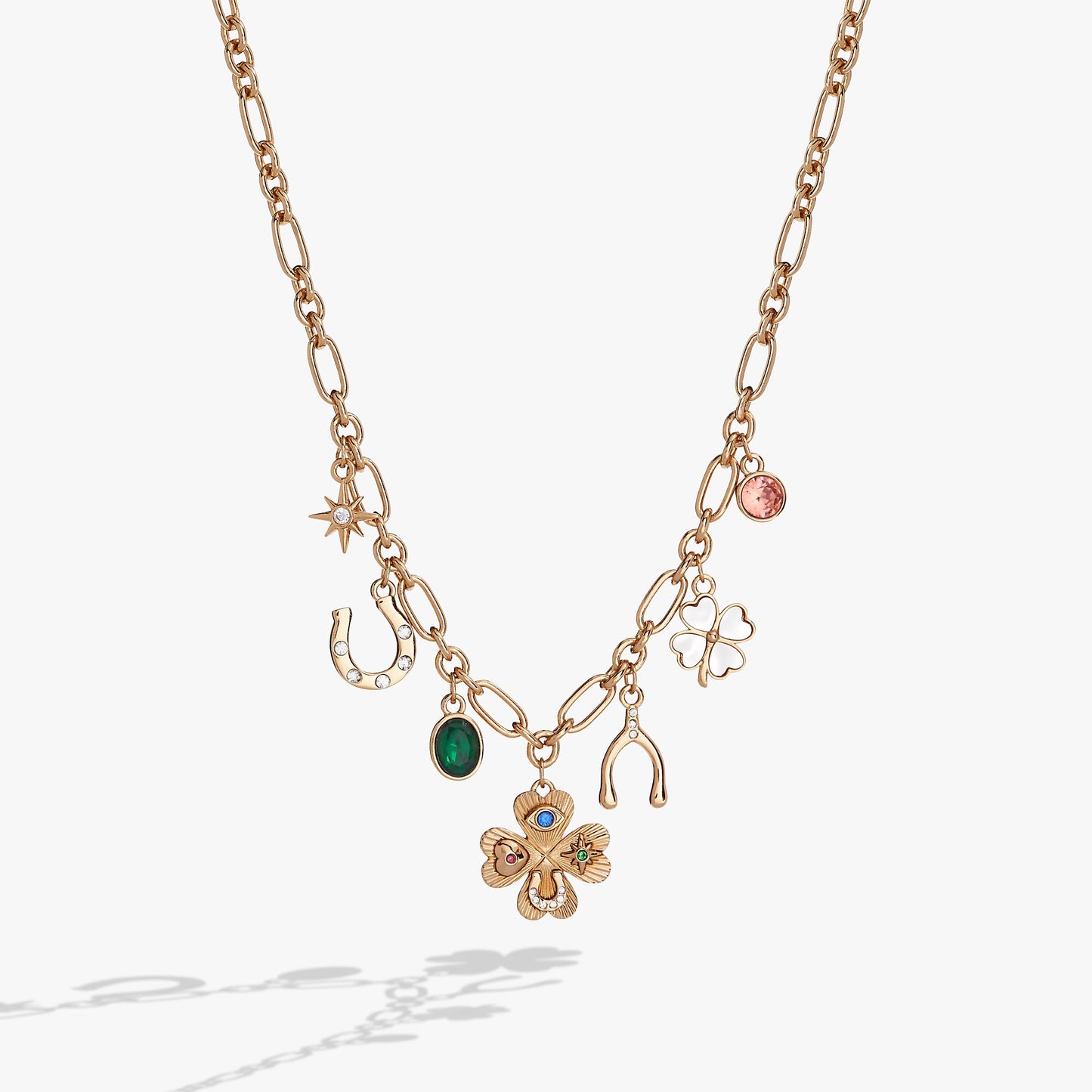 Lucky Four Leaf Clover Charm Necklace ALEX AND ANI