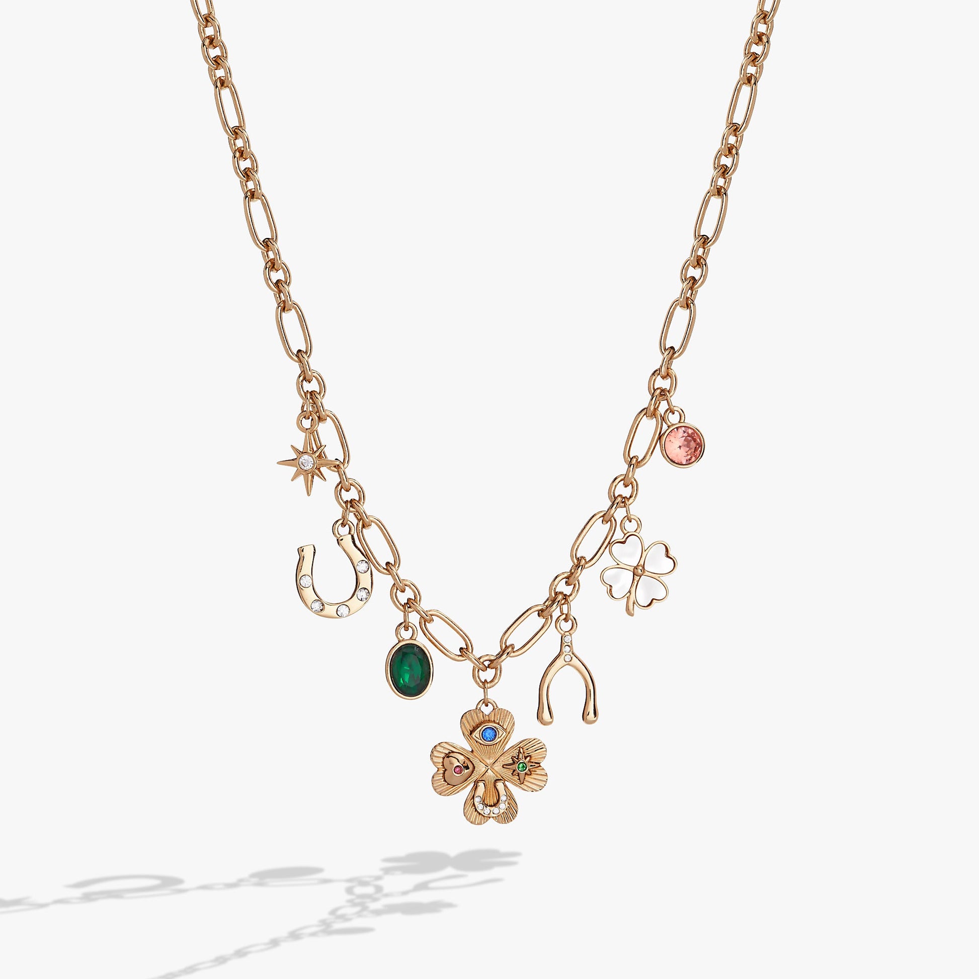 Lucky Four Leaf Clover Charm Necklace ALEX AND ANI