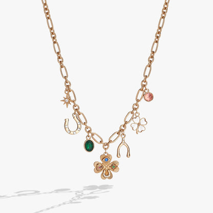 Lucky Four Leaf Clover Charm Necklace ALEX AND ANI