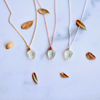 Palm Necklace - Prasiolite