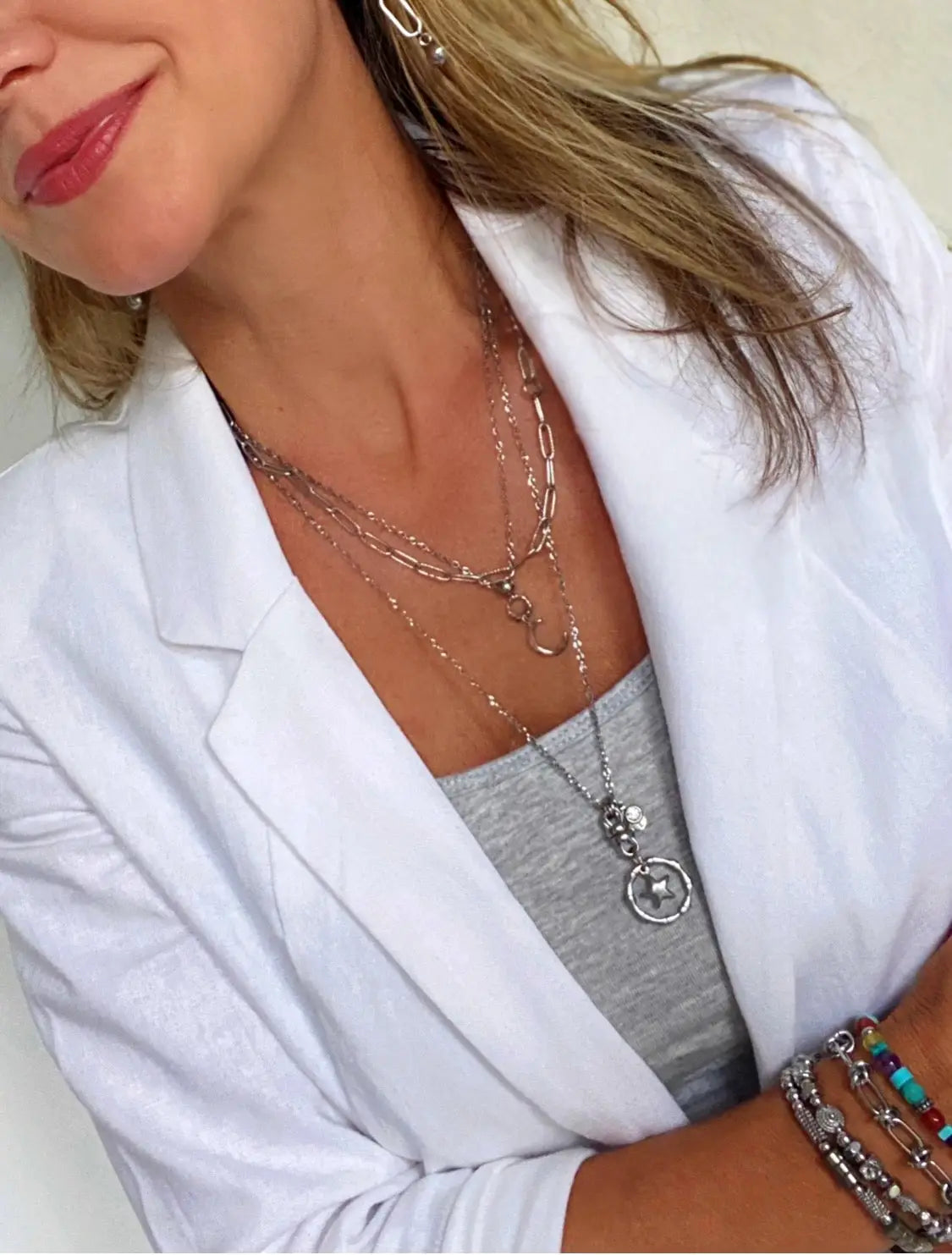 TINY MOON NECKLACE Bellaforma Jewelry
