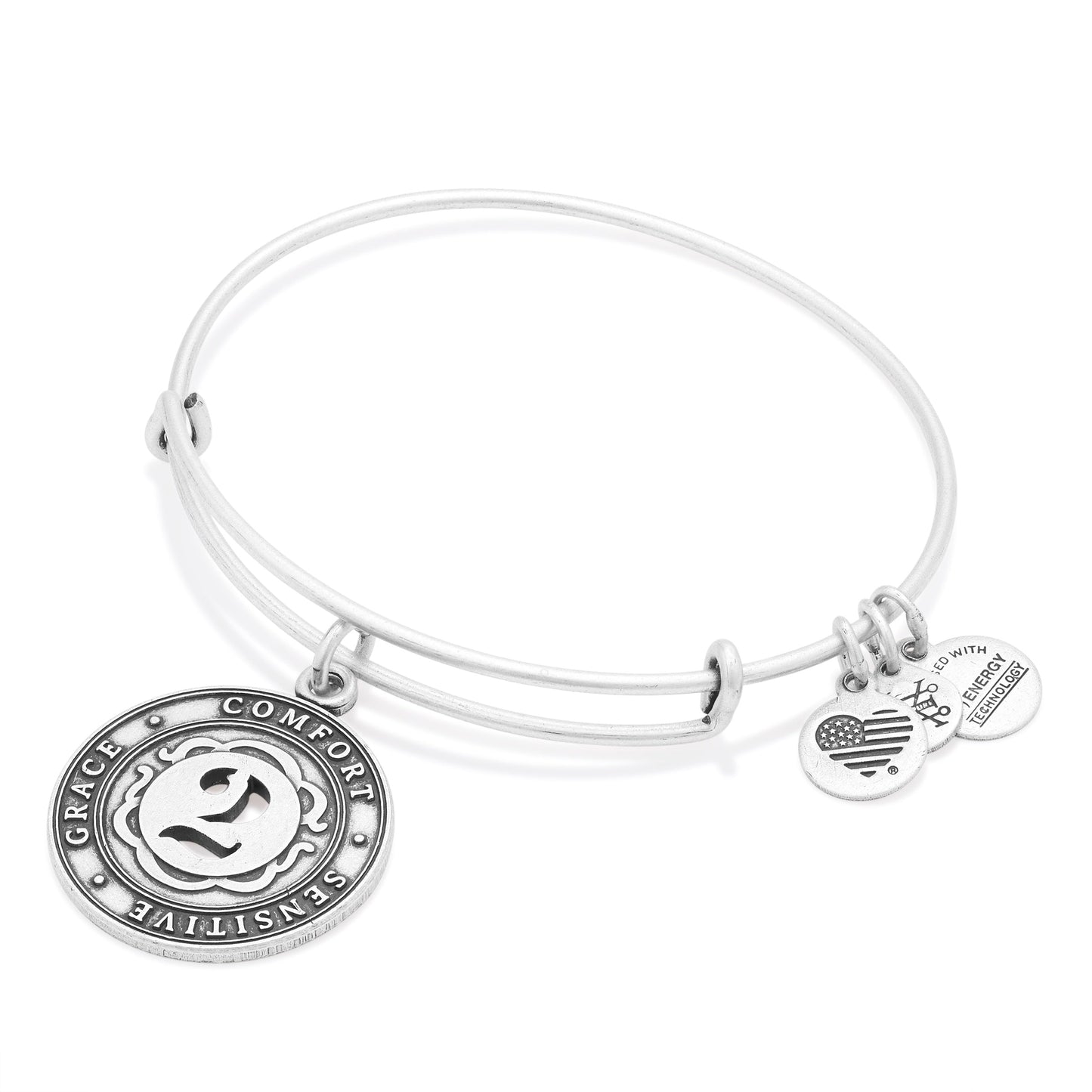 Number 2 Charm Bangle Bracelet | Grace, Comfort, and Sensitive ALEX AND ANI