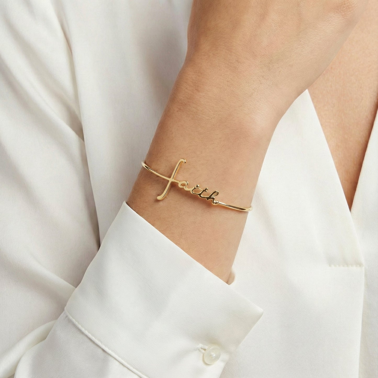 Faith In-Line Bracelet ALEX AND ANI