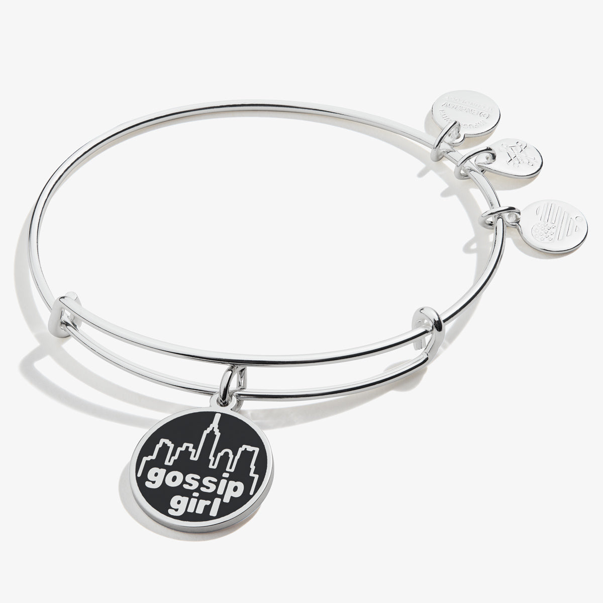 Gossip Girl Logo Charm Bangle ALEX AND ANI