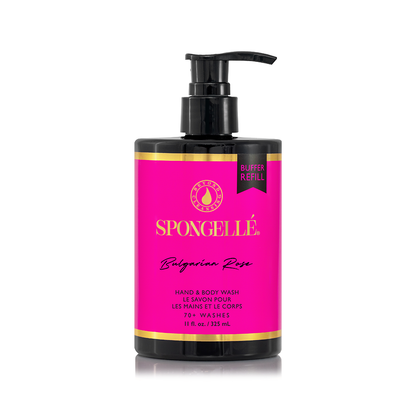 Bulgarian Rose Wild Flower & Body Wash Refill Set Spongellé