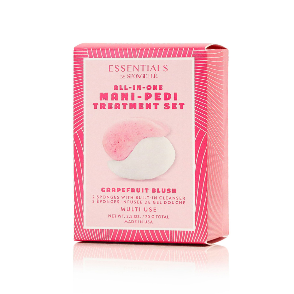 Grapefruit Blush Mani-Pedi Treatment Set | Essentials Spongellé