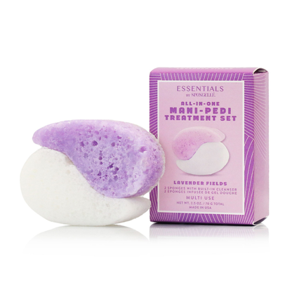 Lavender Fields Mani-Pedi Treatment Set | Essentials Spongellé