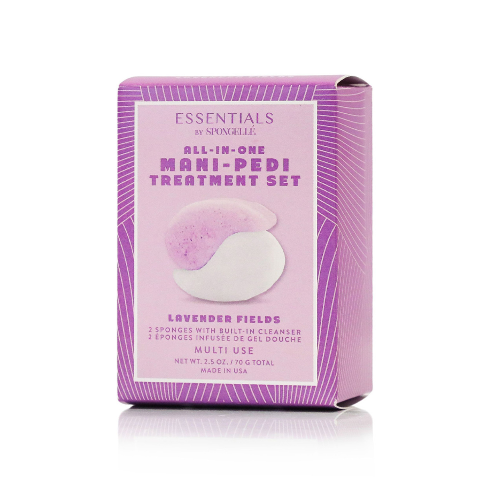 Lavender Fields Mani-Pedi Treatment Set | Essentials Spongellé