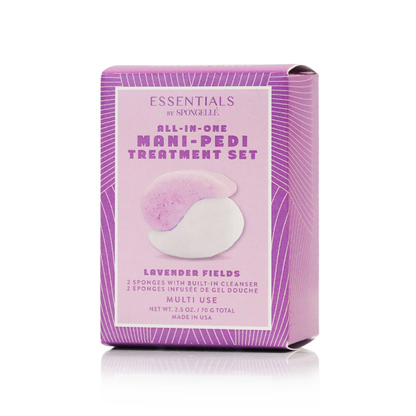 Lavender Fields Mani-Pedi Treatment Set | Essentials Spongellé