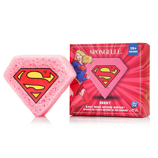 Supergirl™ Berry Body Buffer | DC Superhero Spongellé