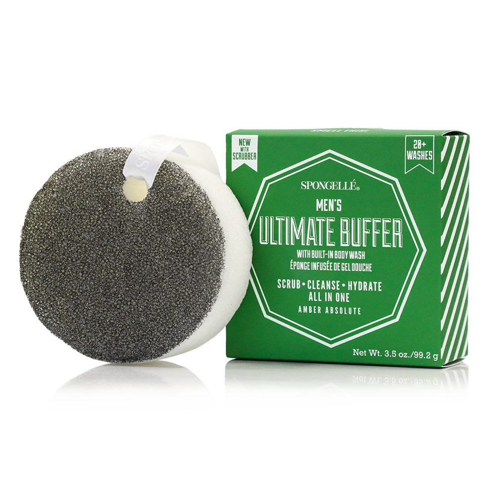 20+ Men's Ultimate Buffer | Black Scrubber Spongellé