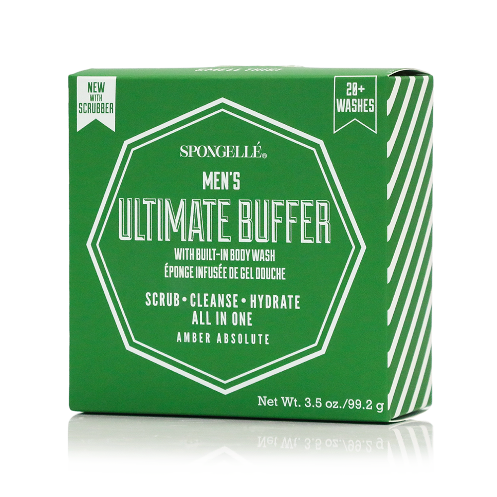 20+ Men's Ultimate Buffer | Black Scrubber Spongellé