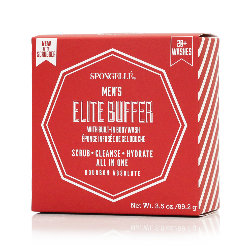 20+ Men's Elite Buffer | Black Scrubber Spongellé