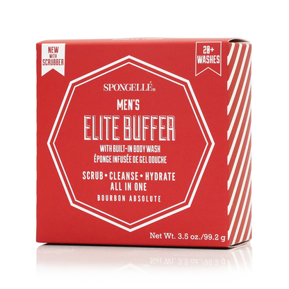 20+ Men's Elite Buffer | Black Scrubber Spongellé