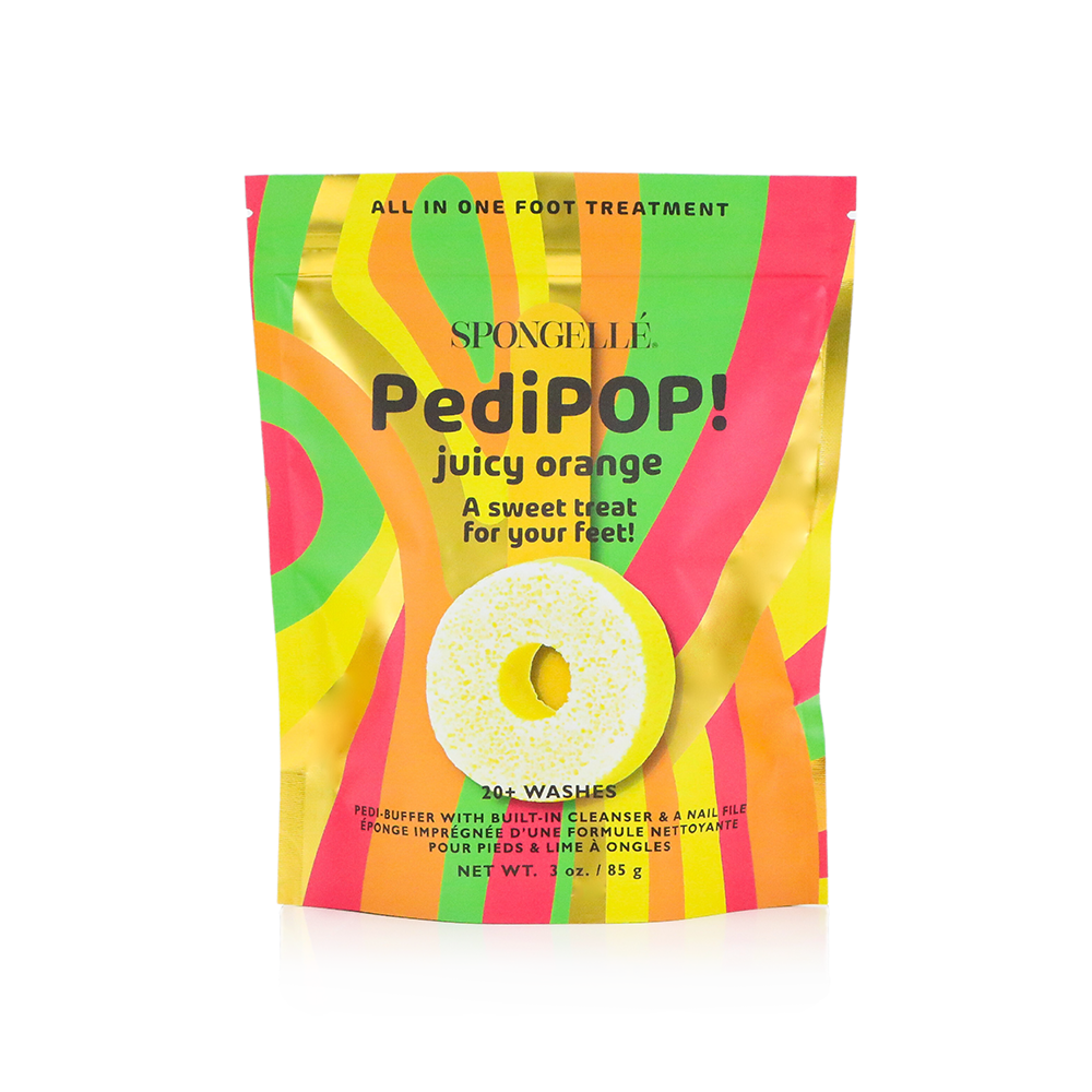 Juicy Orange | PediPOP! Pedi Buffer & Nail File Spongellé