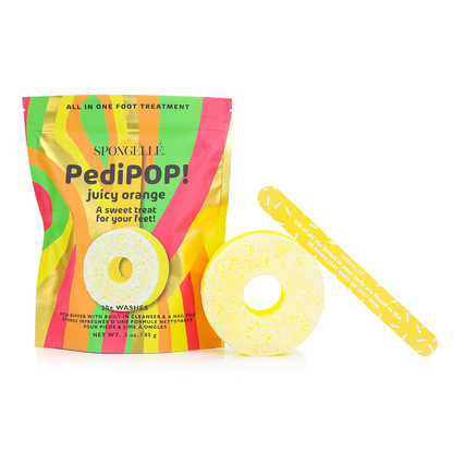 Juicy Orange | PediPOP! Pedi Buffer & Nail File Spongellé