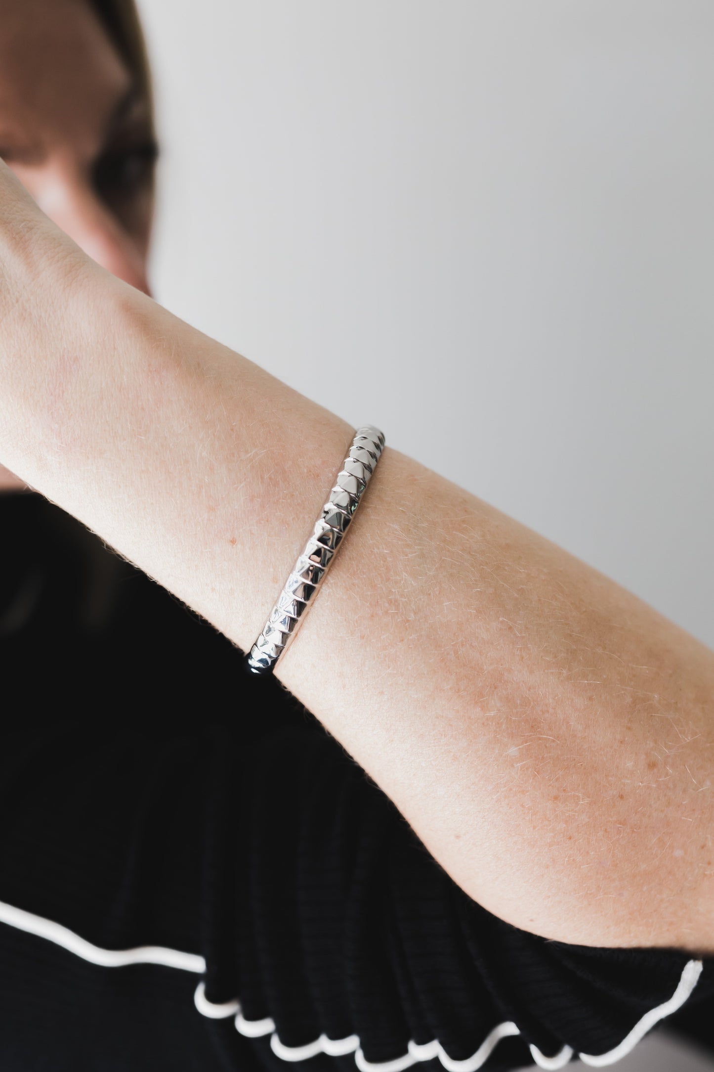 The A Embossed Cuff