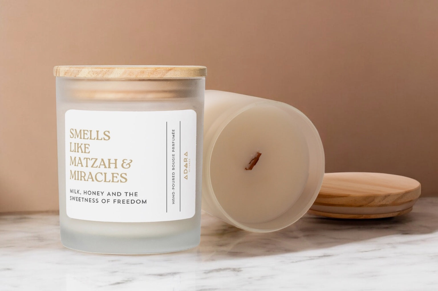 Smells Like Matzah & Miracles - Milk, Honey, And The Sweetness of Freedom Scented Candle Adara Rituals