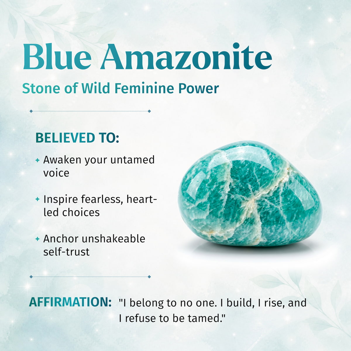 Empire of Her Own – Premium Blue Amazonite Bracelet Conscious Items