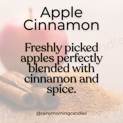 Apple Cinnamon | Wax Melts Rainy Morning Candles