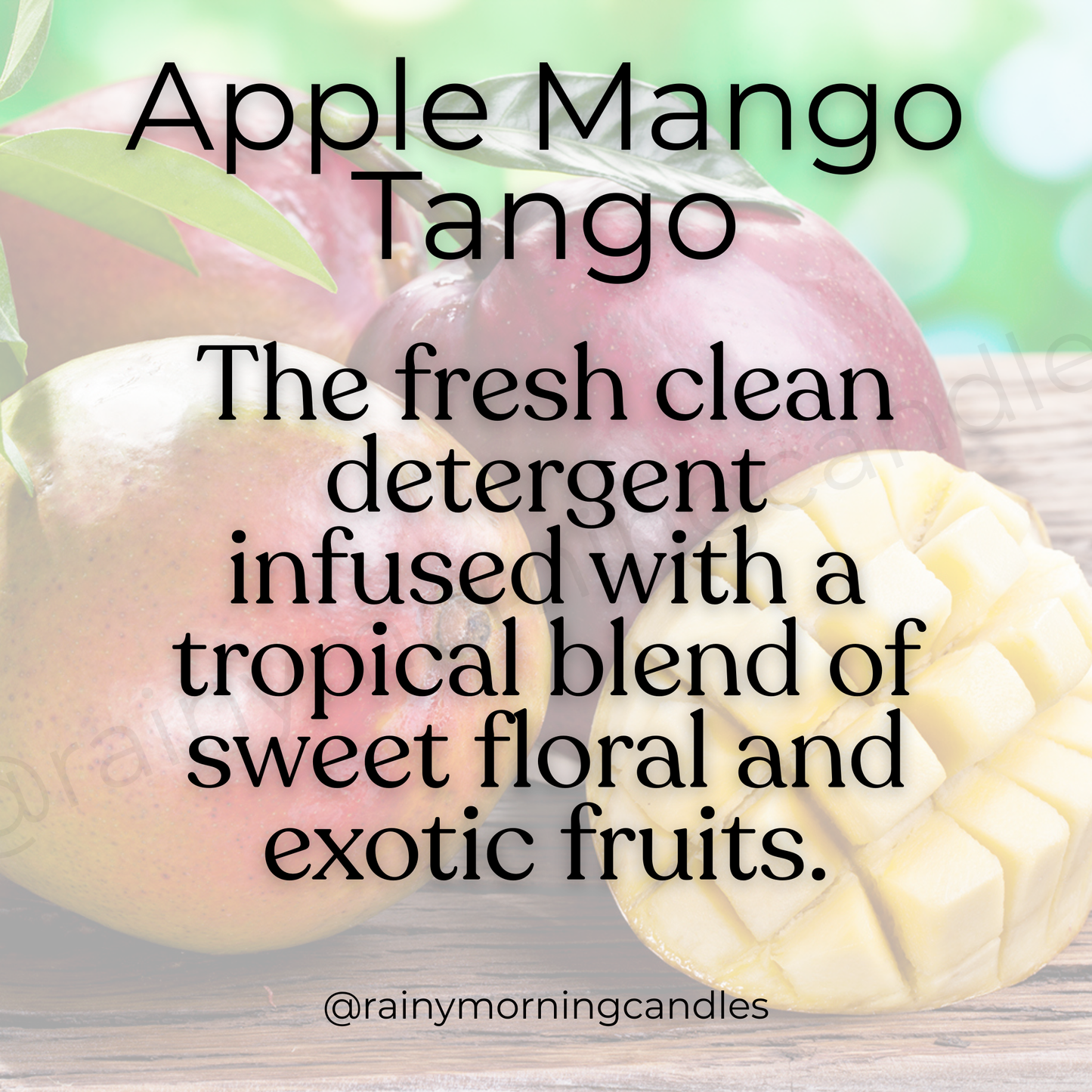 Apple Mango Tango | Gain Inspired | Wax Melts Rainy Morning Candles