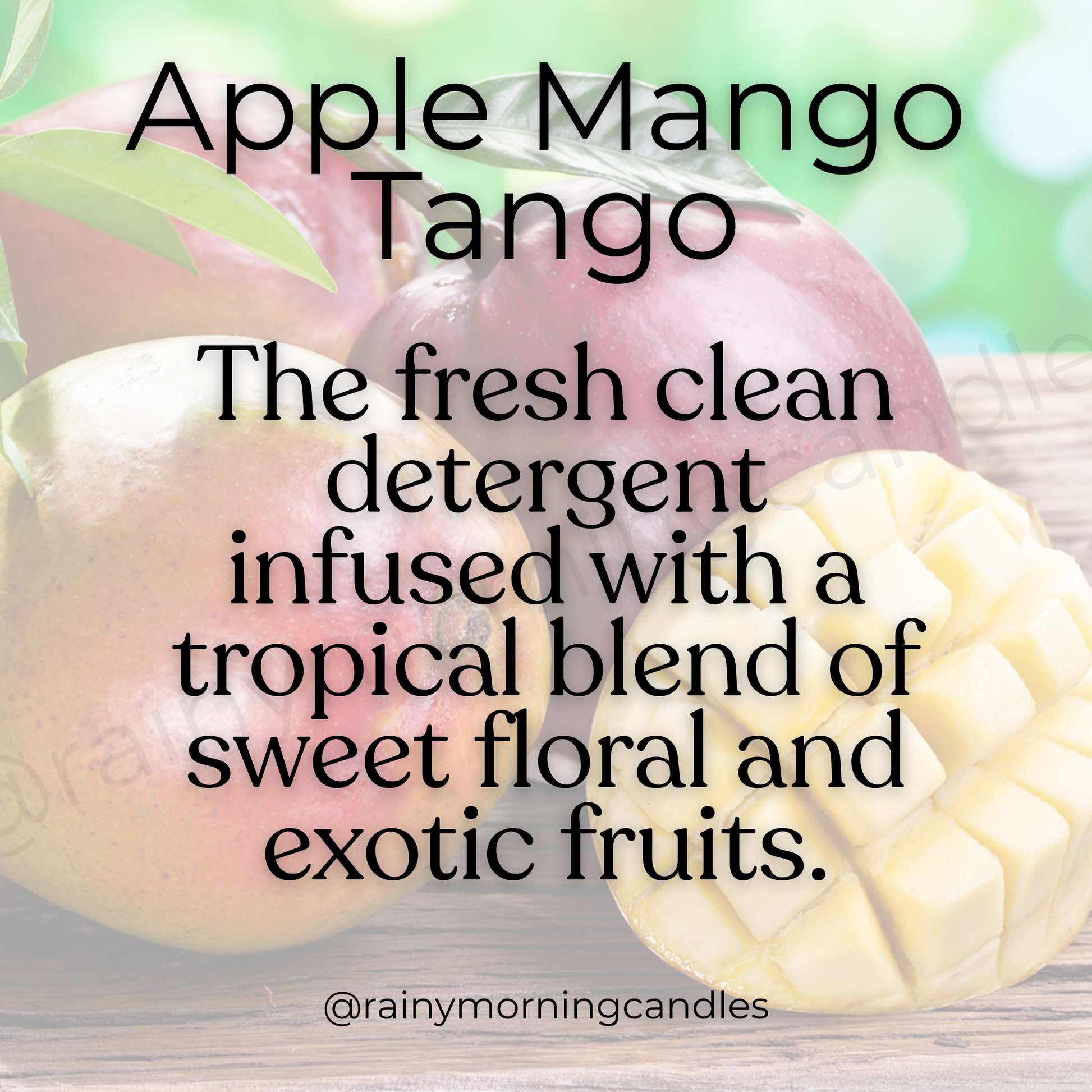 Apple Mango Tango | Gain Inspired | Wax Melts Rainy Morning Candles
