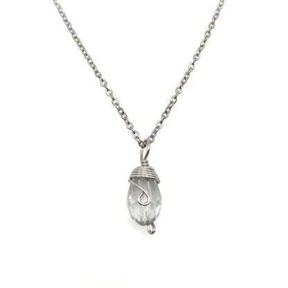 Silver Birthstone necklace