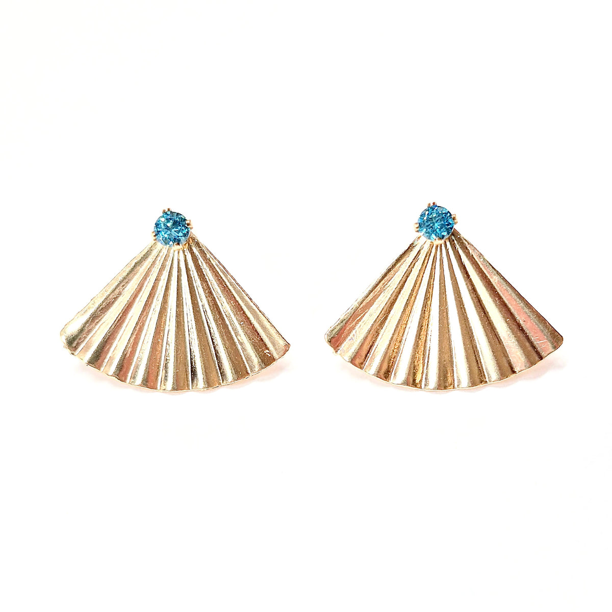 Aquamarine Swarovski Crystal Stud Earrings