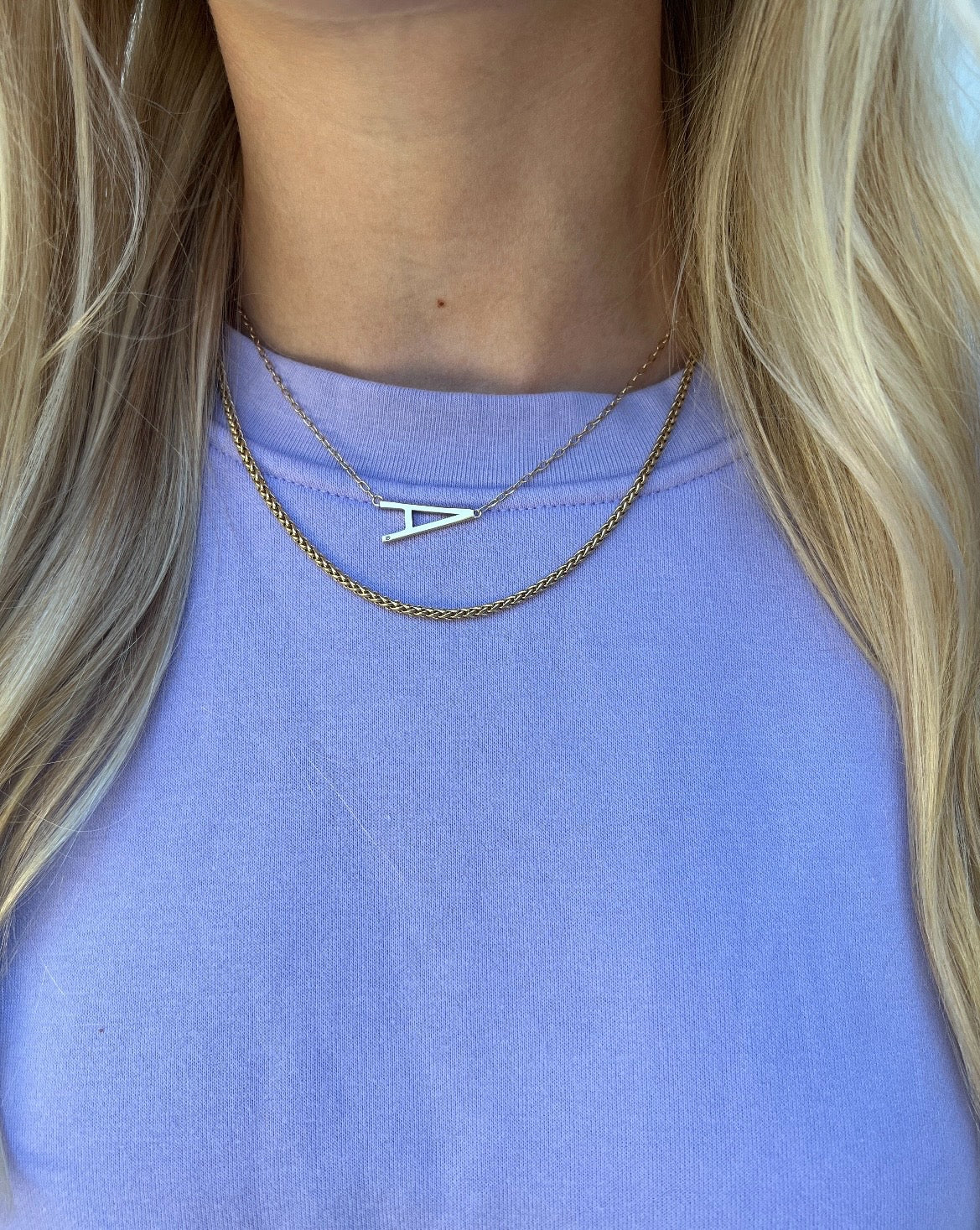 Initial A Precious Elongated Necklace ALEX AND ANI