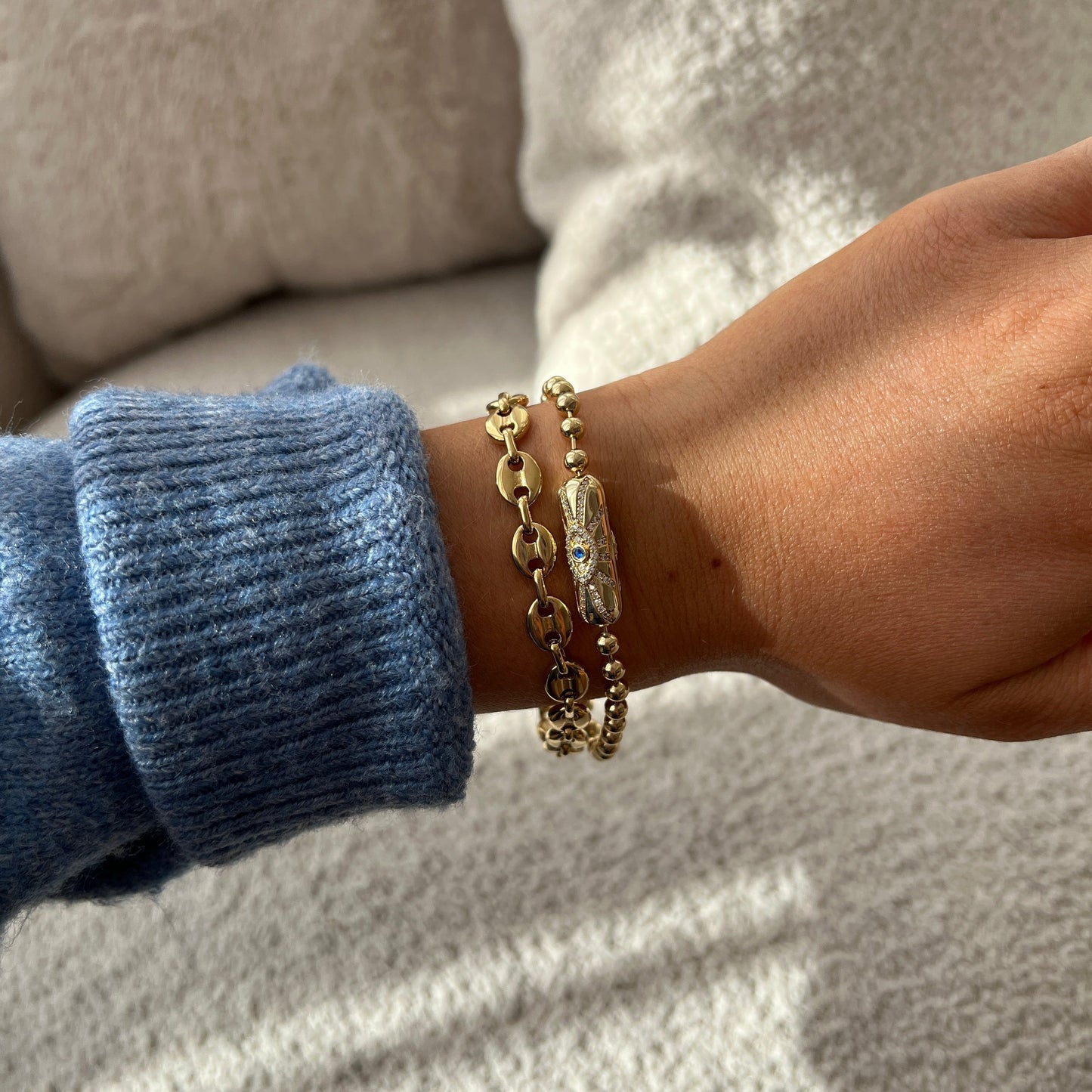 Evil Eye Barrel Closure Bracelet ALEX AND ANI