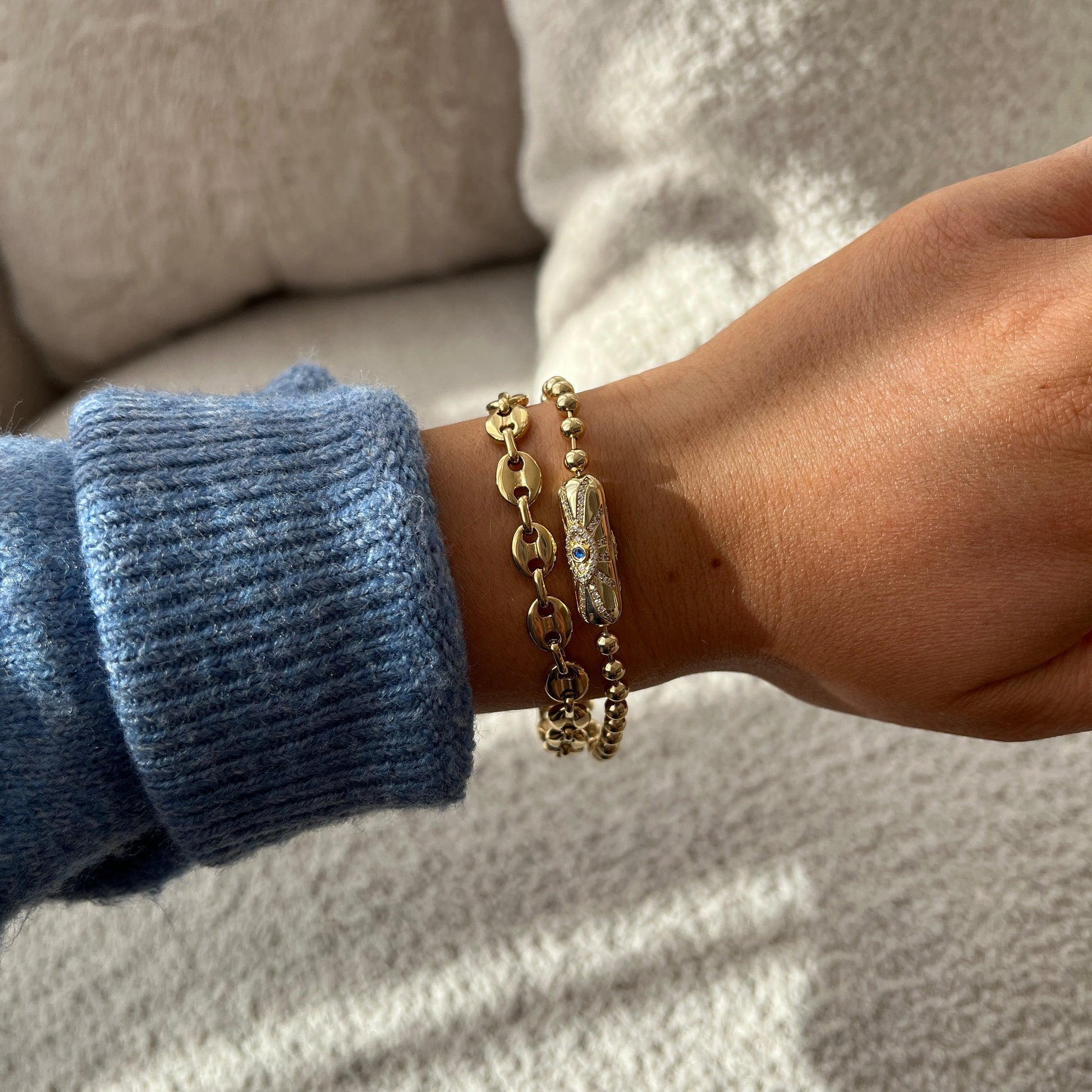 Evil Eye Barrel Closure Bracelet ALEX AND ANI