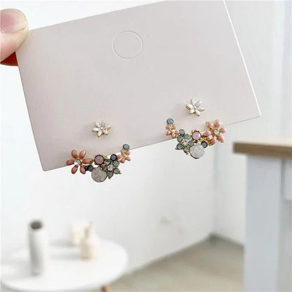 Beautiful Flower Jacket Earrings Rooted Home Goods