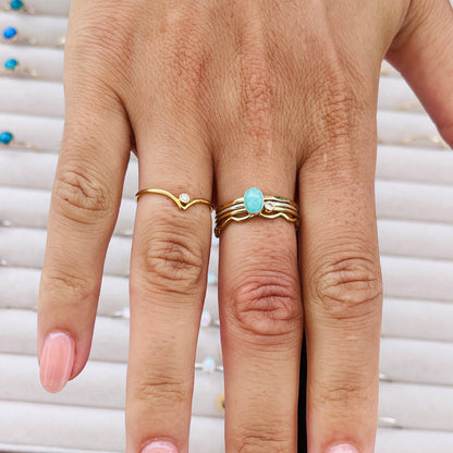 14k gold filled CLEAR CUBIC ZIRCONIA DIAMOND RING