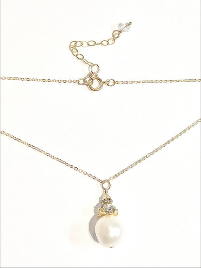 Melissa Baroque Pearl Drop Necklace