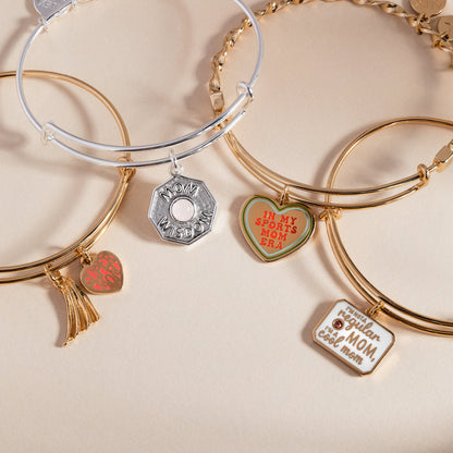 'Super Mom' Heart and Cape Charm Bangle ALEX AND ANI