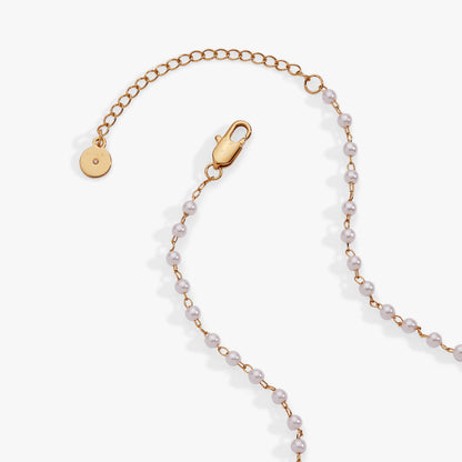 Bow Pearl Coquette Necklace ALEX AND ANI