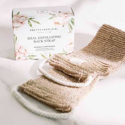 Sisal Back Exfoliating Strap Pretty farm girl