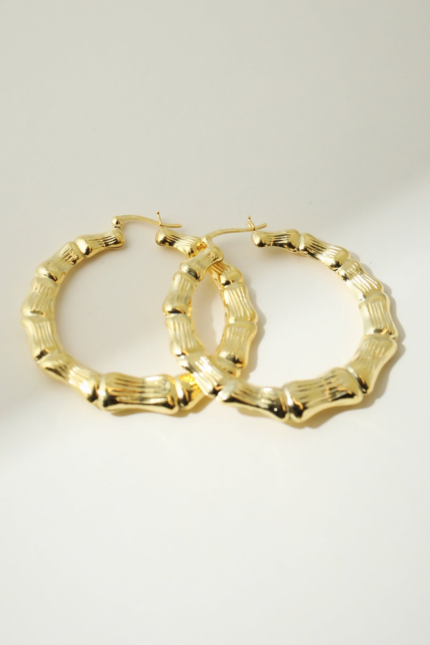 The Bamboo Hoop Earring