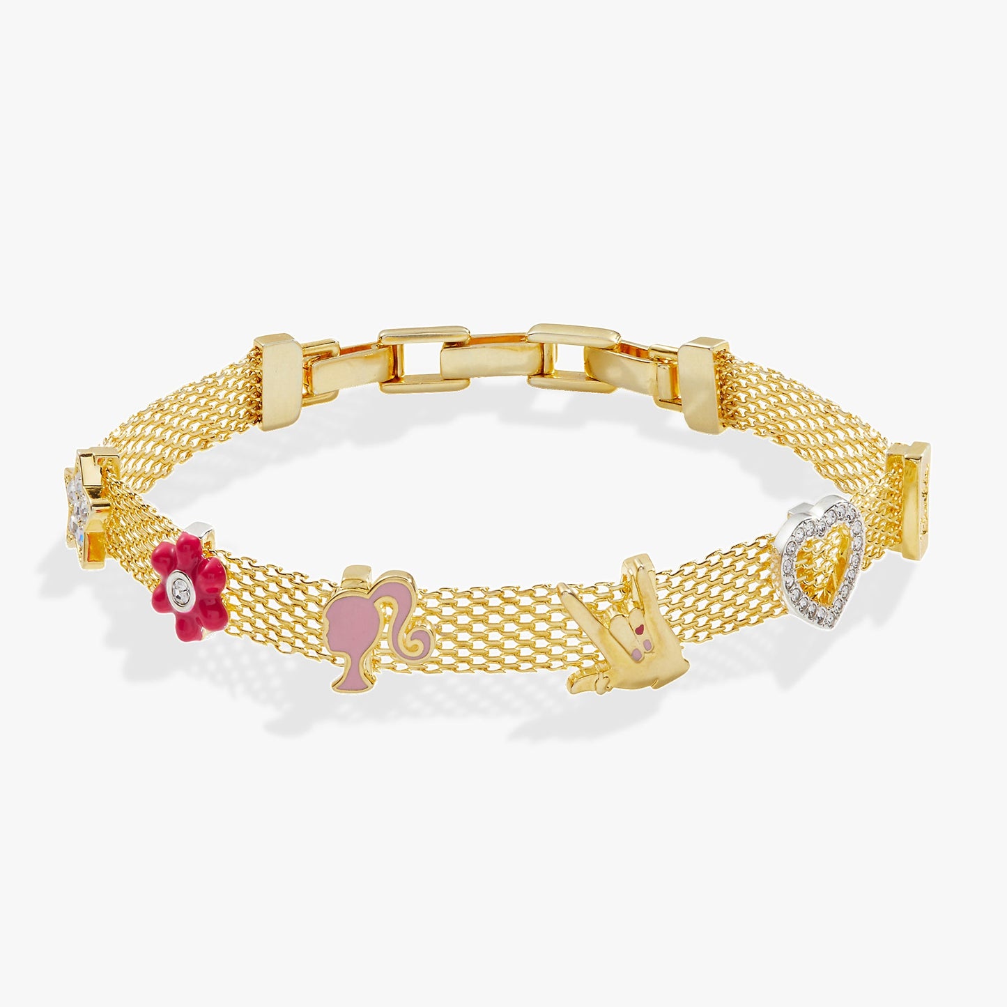 Barbie™ Multicharm Mesh Chain Bracelet ALEX AND ANI