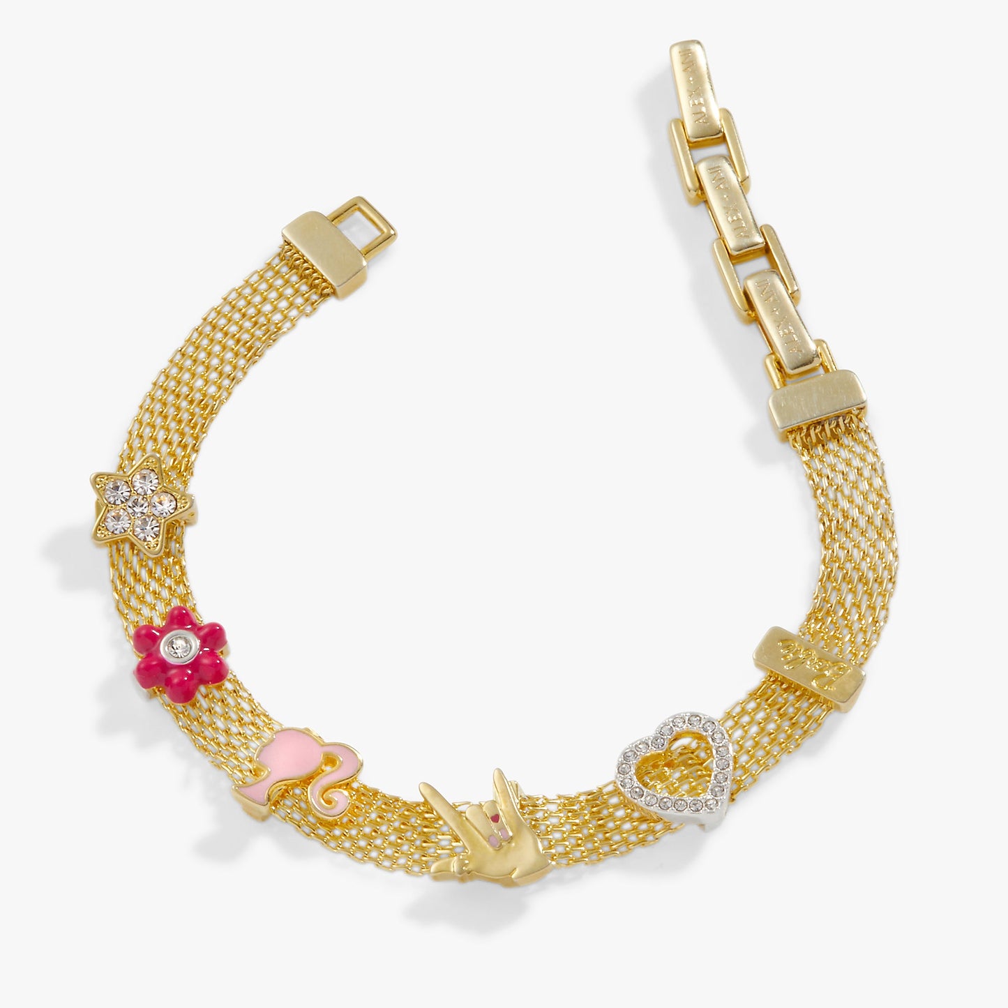 Barbie™ Multicharm Mesh Chain Bracelet ALEX AND ANI