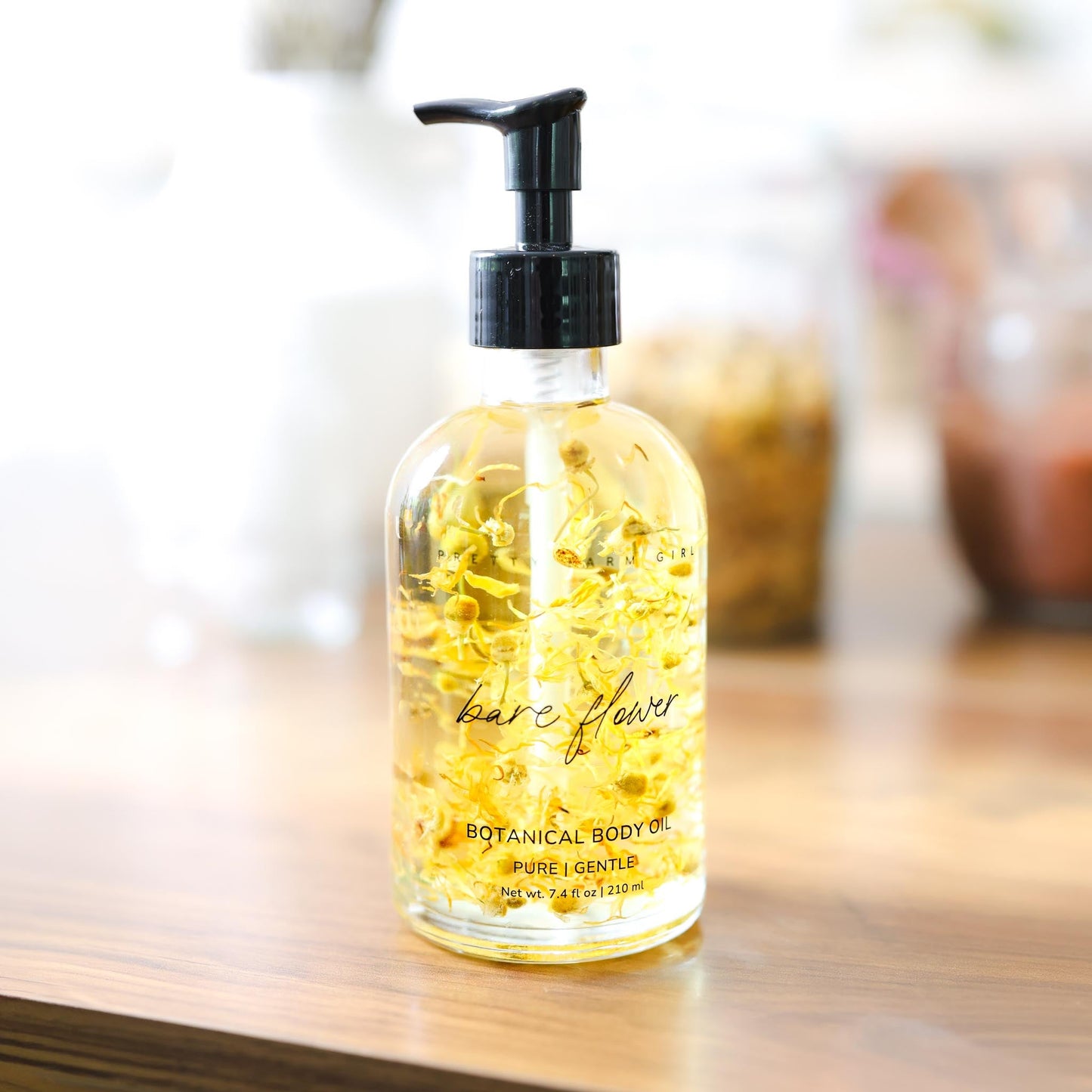 Bare Flower Natural Fragrance Free Body Oil - Best for Sensitive Skin Pretty farm girl