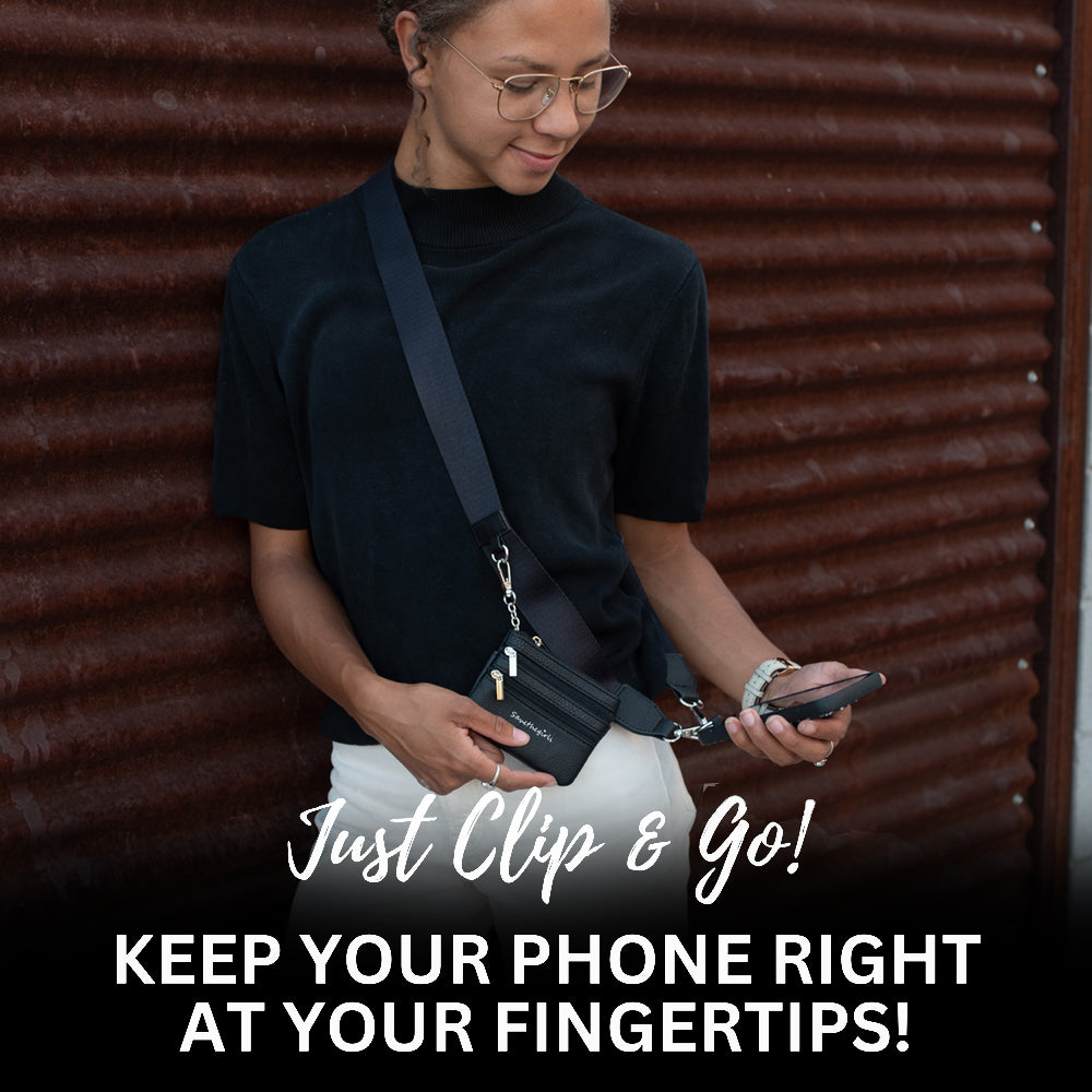Clip & Go Strap with Pouch - Solid Collection SaveTheGirls