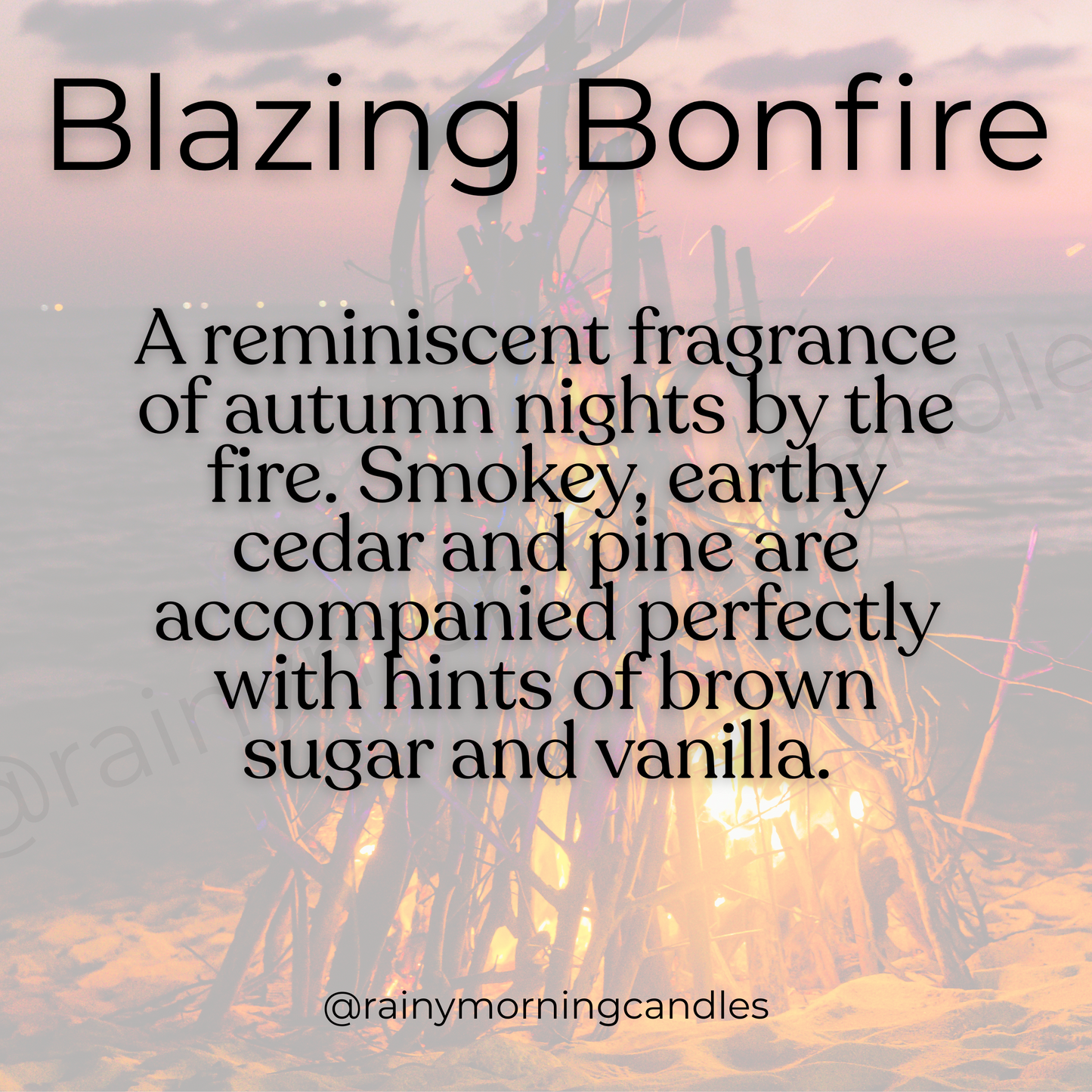 Blazing Bonfire | Wax Melts Rainy Morning Candles
