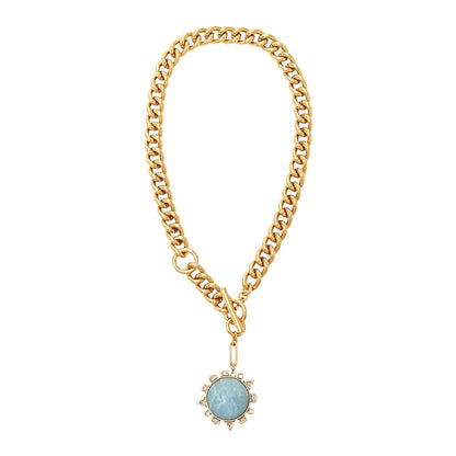 Odyssey Necklace Blue Gold