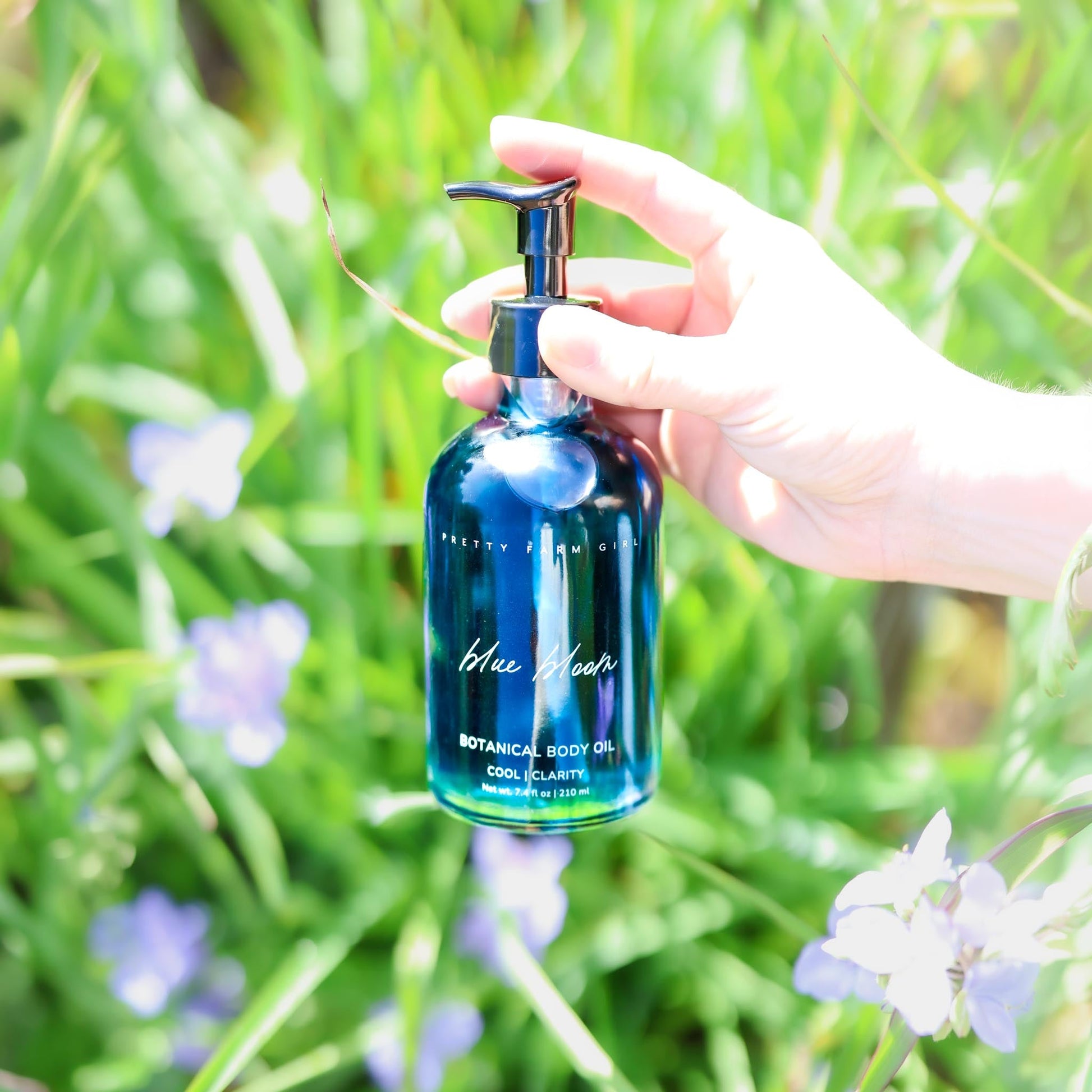 Blue Bloom Natural Botanical Body Oil Pretty farm girl