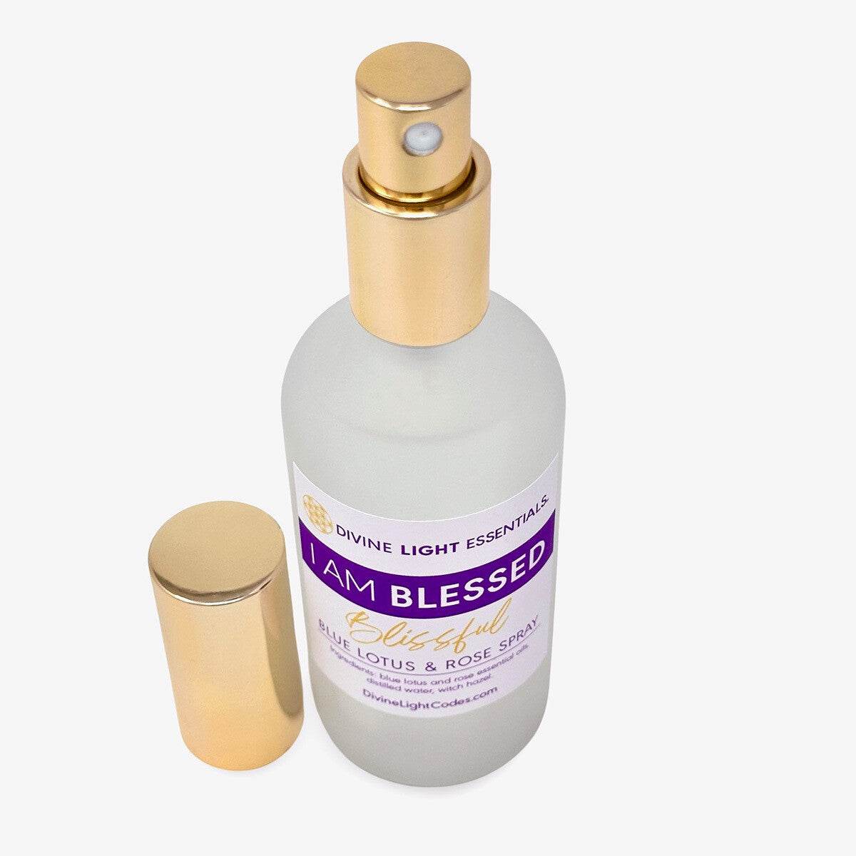 I Am Blessed Spray - Body Blessing - Room Clearing Freshener - Blue Lotus & Rose Home Fragrance Divine Light Codes