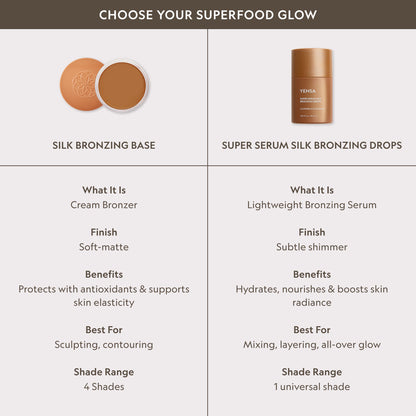 YENSA Super Serum Silk Bronzing Drops Buildable Glow Skincare Serum YENSA