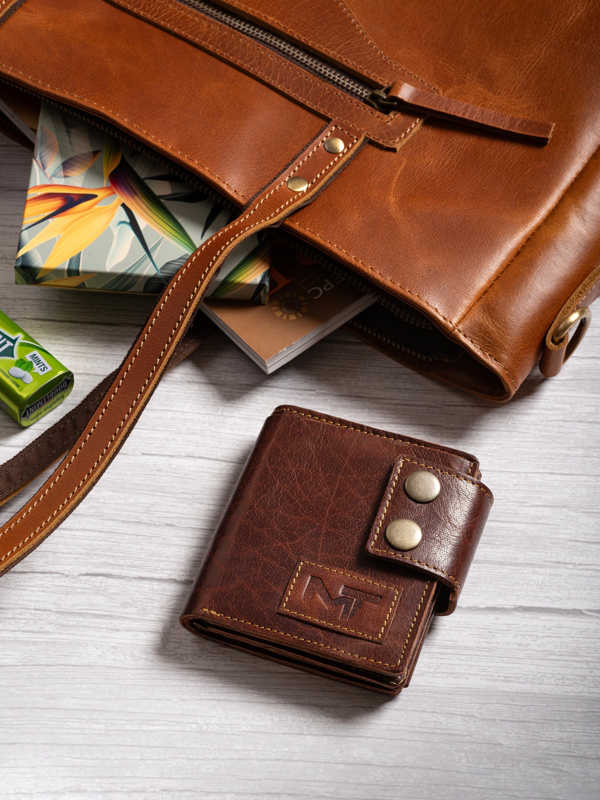 Swift Hold Wallet - Brown Classy Leather Bags