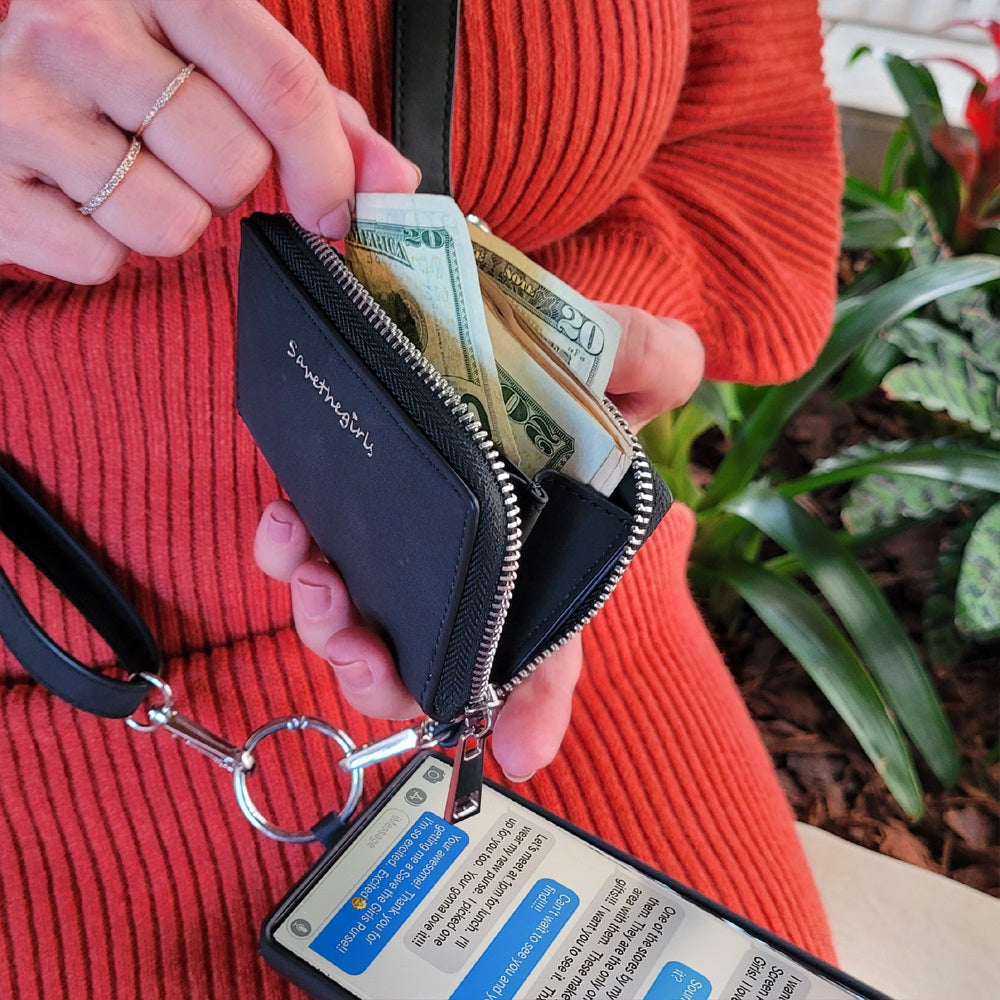 Clip & Go Strap w/Pouch Brushed Vegan Leather SaveTheGirls