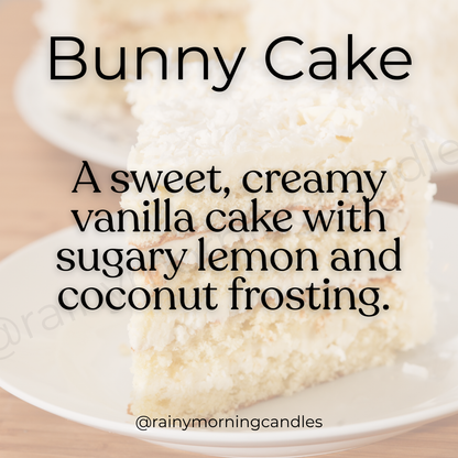 Bunny Cake | Coconut + Lemon Cake | Wax Melts Rainy Morning Candles